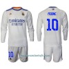 Conjunto (Camiseta+Pantalón Corto) Manga Larga Real Madrid Modrić 10 Primera Equipación 2021/22 - Niño